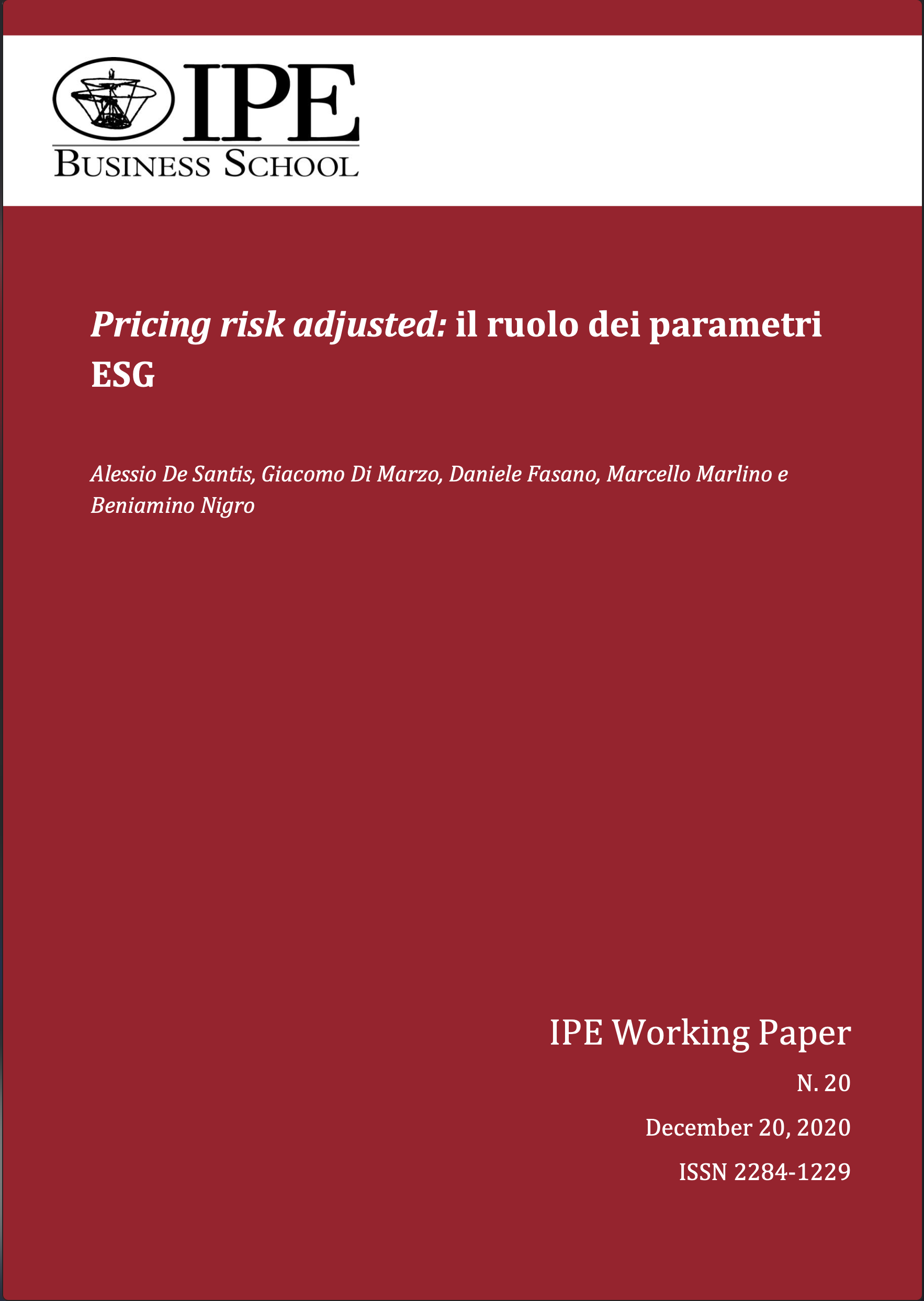 IPE Working Paper N.20/2020